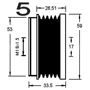 Механизм свободного хода генератора RPK 0381247