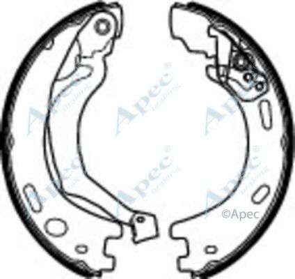 Тормозные колодки APEC braking SHU724