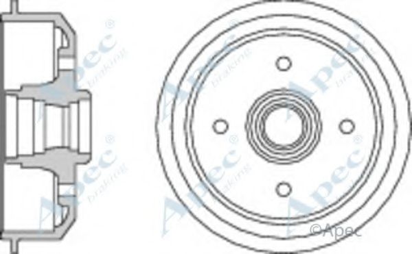 Тормозной барабан APEC braking DRM9116