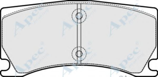 Комплект тормозных колодок, дисковый тормоз APEC braking PAD1712