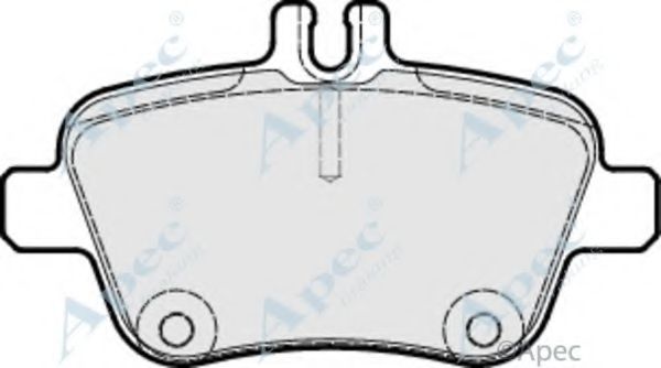 Комплект тормозных колодок, дисковый тормоз APEC braking PAD1851