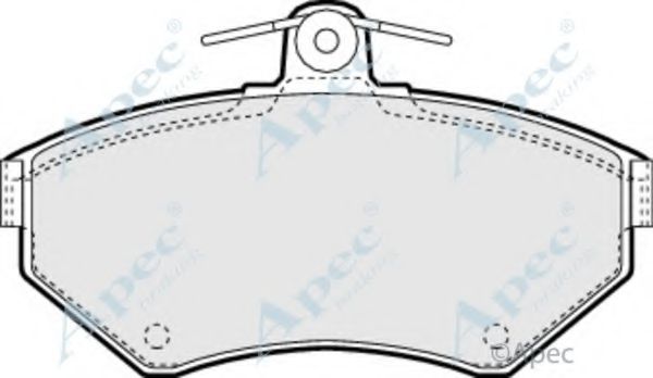 Комплект тормозных колодок, дисковый тормоз APEC braking PAD961