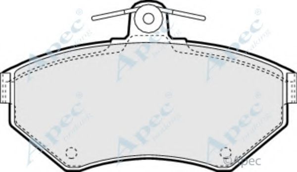 Комплект тормозных колодок, дисковый тормоз APEC braking PAD973