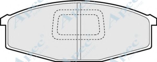 Комплект тормозных колодок, дисковый тормоз APEC braking PAD620
