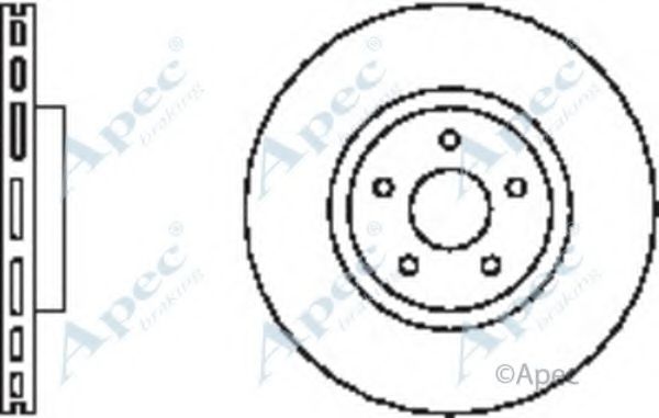 Тормозной диск APEC braking DSK2344
