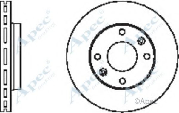 Тормозной диск APEC braking DSK2404