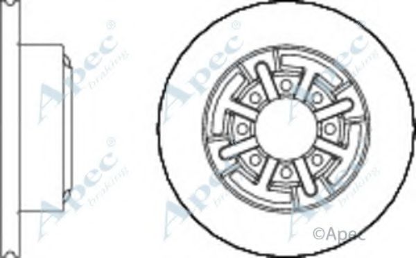 Тормозной диск APEC braking DSK959