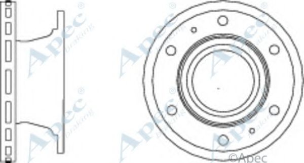 Тормозной диск APEC braking DSK2873
