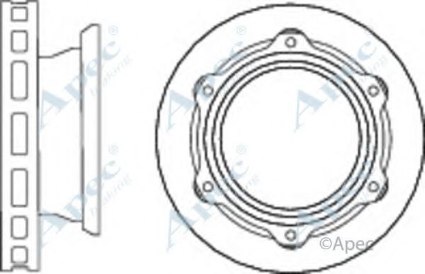 Тормозной диск APEC braking DSK2892