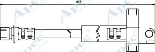 Тормозной шланг APEC braking HOS3406