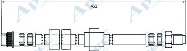 Тормозной шланг APEC braking HOS4008
