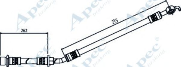 Тормозной шланг APEC braking HOS4077