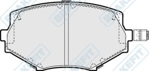 Комплект тормозных колодок, дисковый тормоз APEC braking PD3294