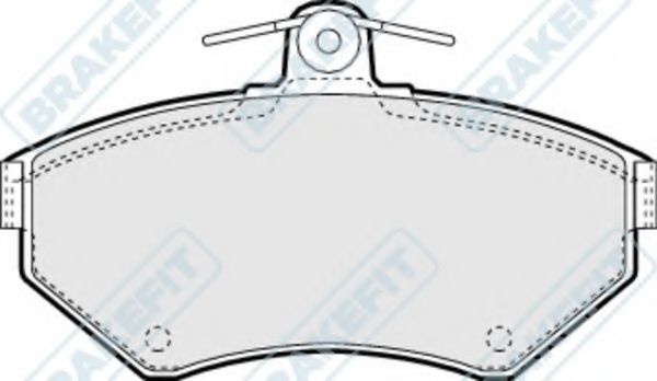 Комплект тормозных колодок, дисковый тормоз APEC braking PD3114
