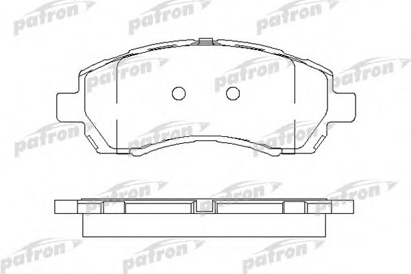 Комплект тормозных колодок, дисковый тормоз PATRON PBP1612