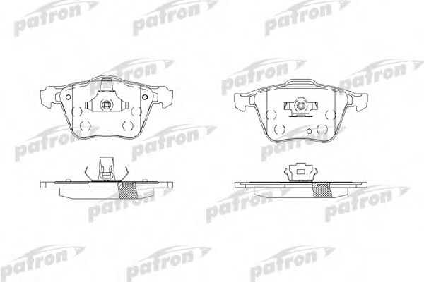 Комплект тормозных колодок, дисковый тормоз PATRON PBP1631
