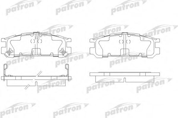 Комплект тормозных колодок, дисковый тормоз PATRON PBP790
