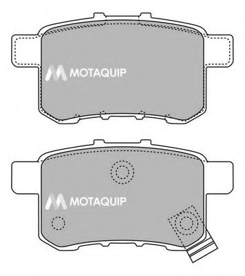 Комплект тормозных колодок, дисковый тормоз MOTAQUIP LVXL1448