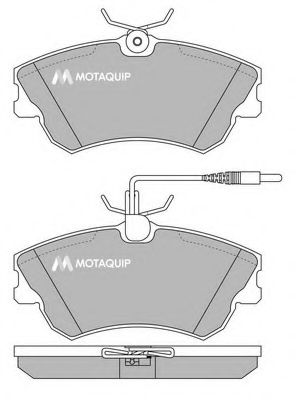 Комплект тормозных колодок, дисковый тормоз MOTAQUIP LVXL497