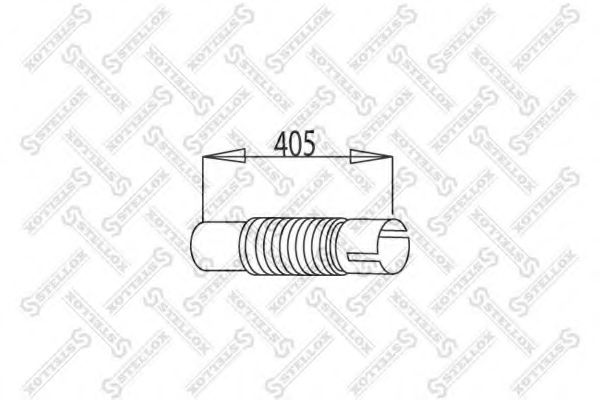 Гофрированная труба, выхлопная система STELLOX 82-01623-SX