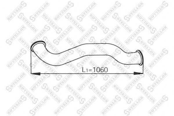 Труба выхлопного газа STELLOX 82-03706-SX
