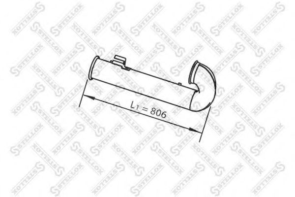 Труба выхлопного газа STELLOX 82-03788-SX