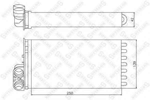 Теплообменник, отопление салона STELLOX 10-35159-SX