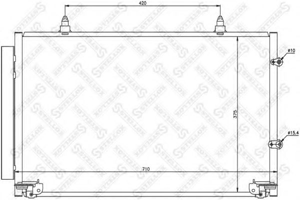Конденсатор, кондиционер STELLOX 10-45152-SX
