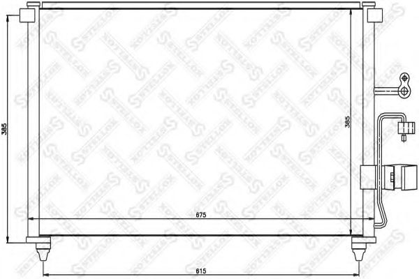 Конденсатор, кондиционер STELLOX 10-45337-SX