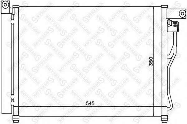 Конденсатор, кондиционер STELLOX 10-45338-SX