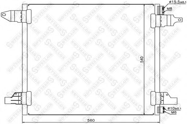 Конденсатор, кондиционер STELLOX 10-45466-SX