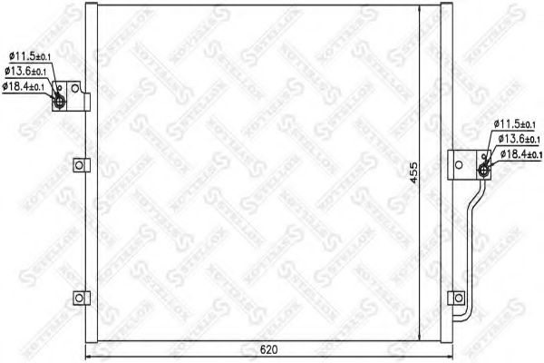 Конденсатор, кондиционер STELLOX 10-45578-SX