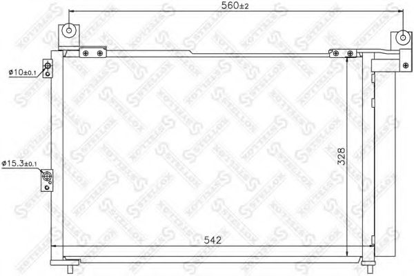 Конденсатор, кондиционер STELLOX 10-45690-SX