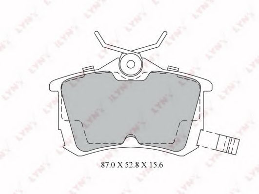 Комплект тормозных колодок, дисковый тормоз LYNXauto BD-3425