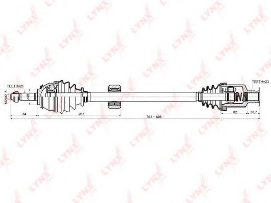 Приводной вал LYNXauto CD-6306