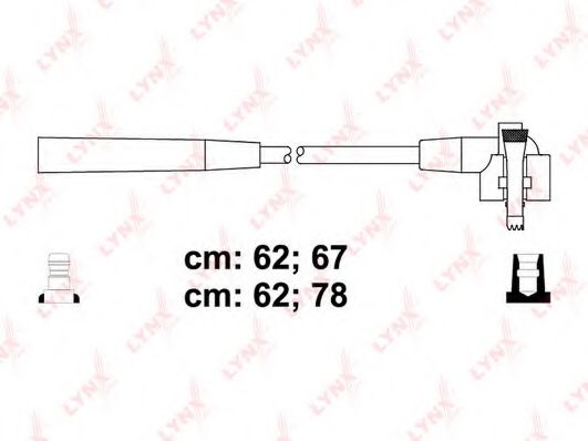 Комплект проводов зажигания LYNXauto SPC5106