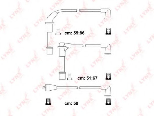 Комплект проводов зажигания LYNXauto SPC5726