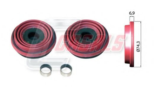 Ремкомплект, тормозной суппорт CASALS MD412