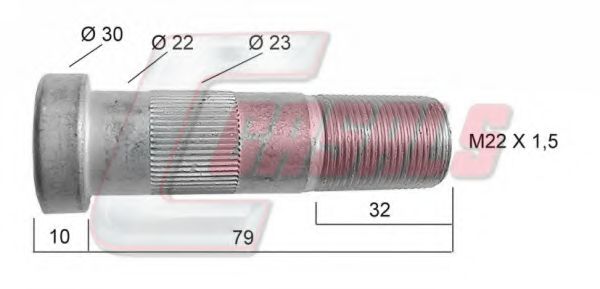 Болт крепления колеса CASALS 21138