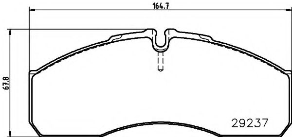 Комплект тормозных колодок, дисковый тормоз HELLA PAGID 8DB 355 005-561