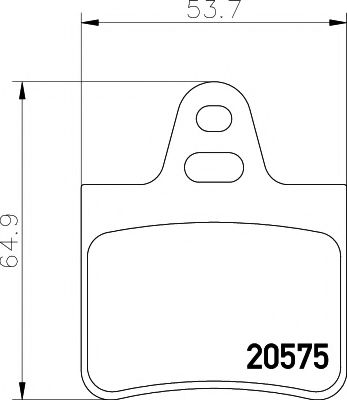 Комплект тормозных колодок, дисковый тормоз HELLA PAGID 8DB 355 005-901