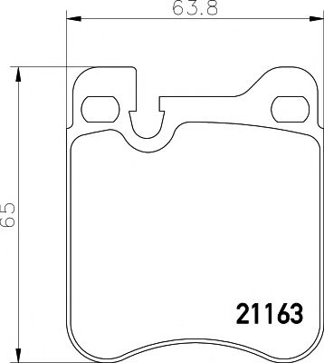 Комплект тормозных колодок, дисковый тормоз HELLA PAGID 8DB 355 008-491