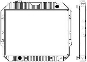 Радиатор, охлаждение двигателя SAKURA  Automotive 1161-0401