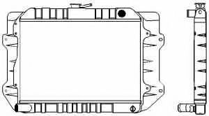 Радиатор, охлаждение двигателя SAKURA  Automotive 1461-0210