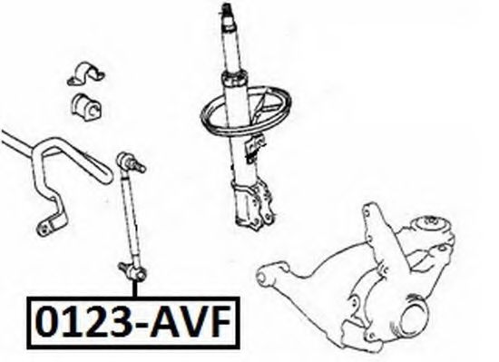 Тяга / стойка, стабилизатор ASVA 0123-AVF