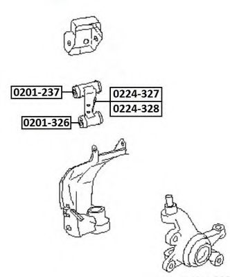 Подвеска, рычаг независимой подвески колеса ASVA 0201-237