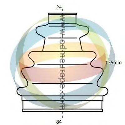 Комплект пылника, приводной вал ODM-MULTIPARTS 21-990076