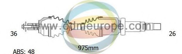 Приводной вал ODM-MULTIPARTS 18-152161