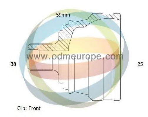 Шарнирный комплект, приводной вал ODM-MULTIPARTS 12-211743