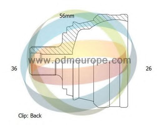 Шарнирный комплект, приводной вал ODM-MULTIPARTS 12-011367